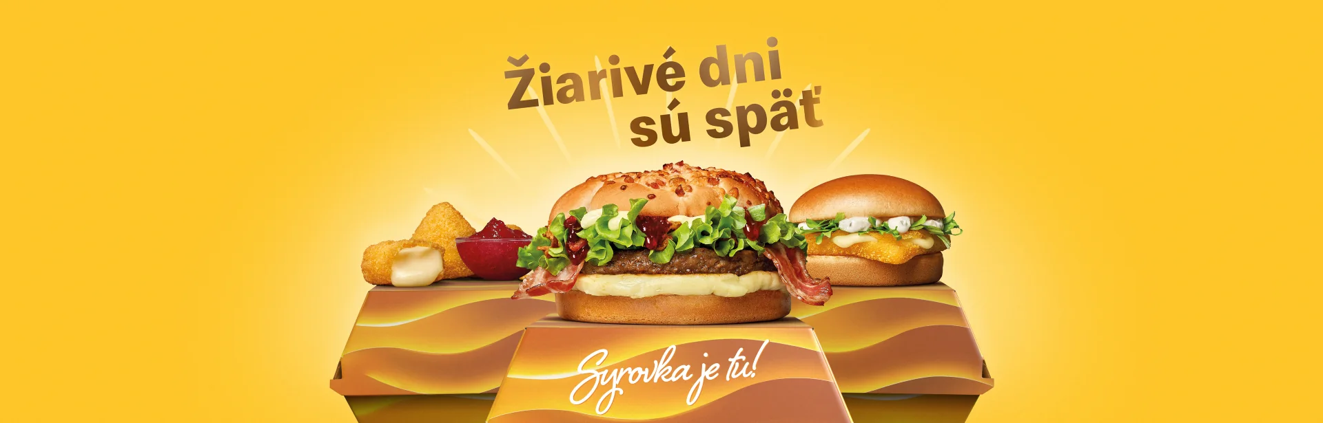 Syrovka je tu! Cheese King, Burger s vyprážaným syrom a Hermelínky.
