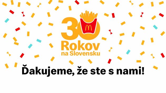 30 let McDonalds na Slovensku