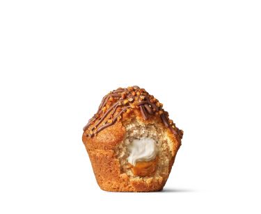 Muffin so slaným karamelom a krémom