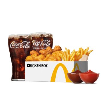 Chicken Box s hranolkami a nápojmi