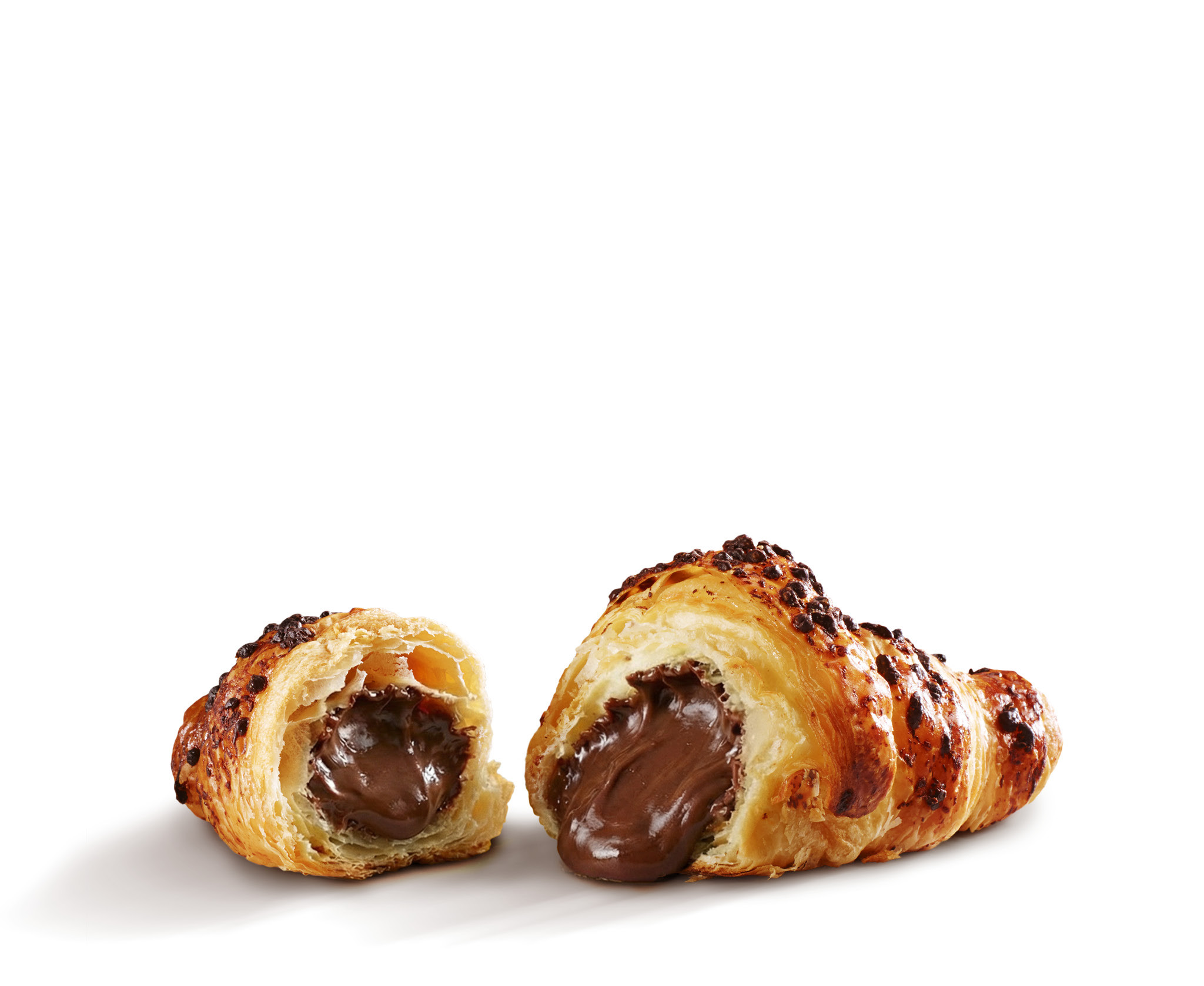 Croissant s kakaovou náplňou